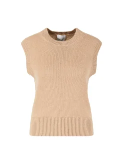 Cashmere-Pullunder Beige