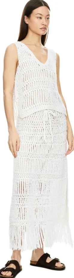 Cashmere-Rock 'Suki' mit Lockstruktur Off White
