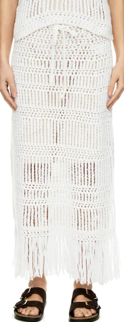 Cashmere-Rock 'Suki' mit Lockstruktur Off White