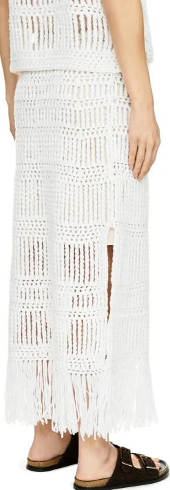 Cashmere-Rock 'Suki' mit Lockstruktur Off White