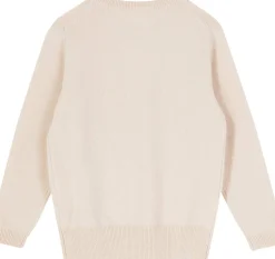 Cashmere-Rundhalspullover Beige