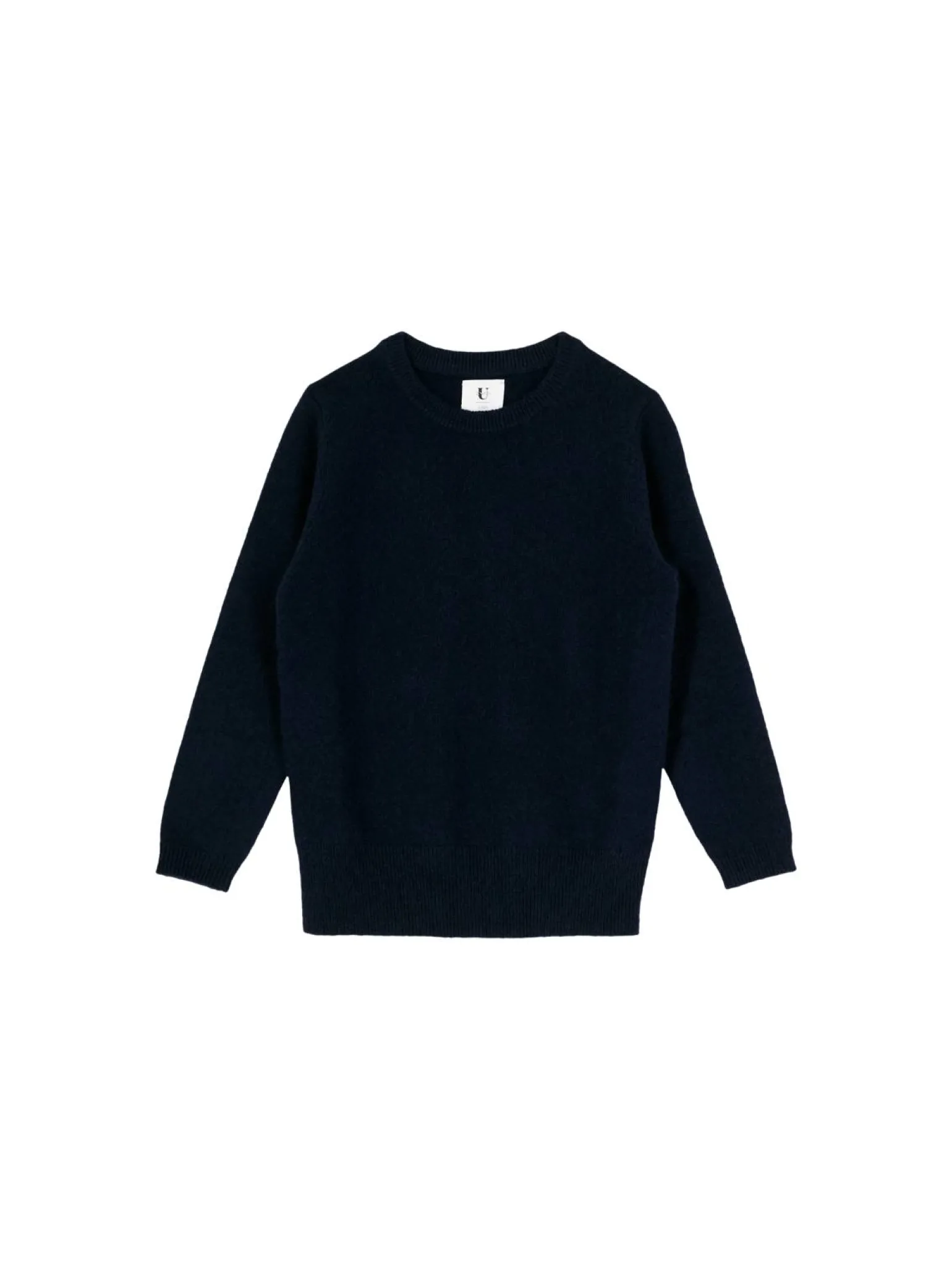 Cashmere-Rundhalspullover Marineblau