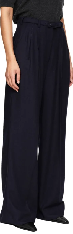 Cashmere-Seidenhose 'Vargas' Marineblau