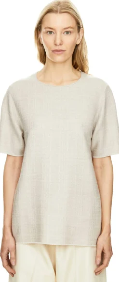 Cashmere-Seidenpullover Beige