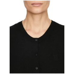 Cashmere-Seidenweste mit Logo Schwarz