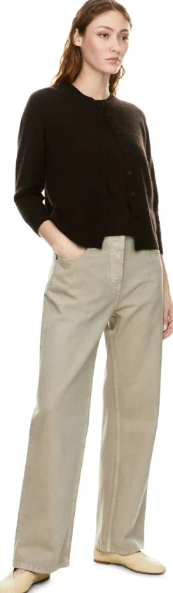 Cashmere-Seide Twin-Set 'Niara' Schokolade
