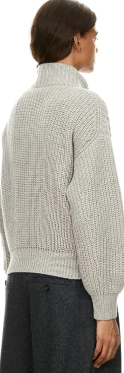 Cashmere-Strickjacke 'Brunetta' Kiesel