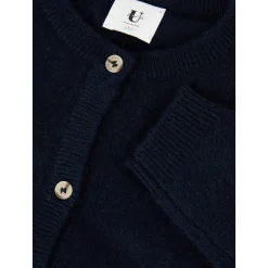 Cashmere-Strickjacke Marineblau