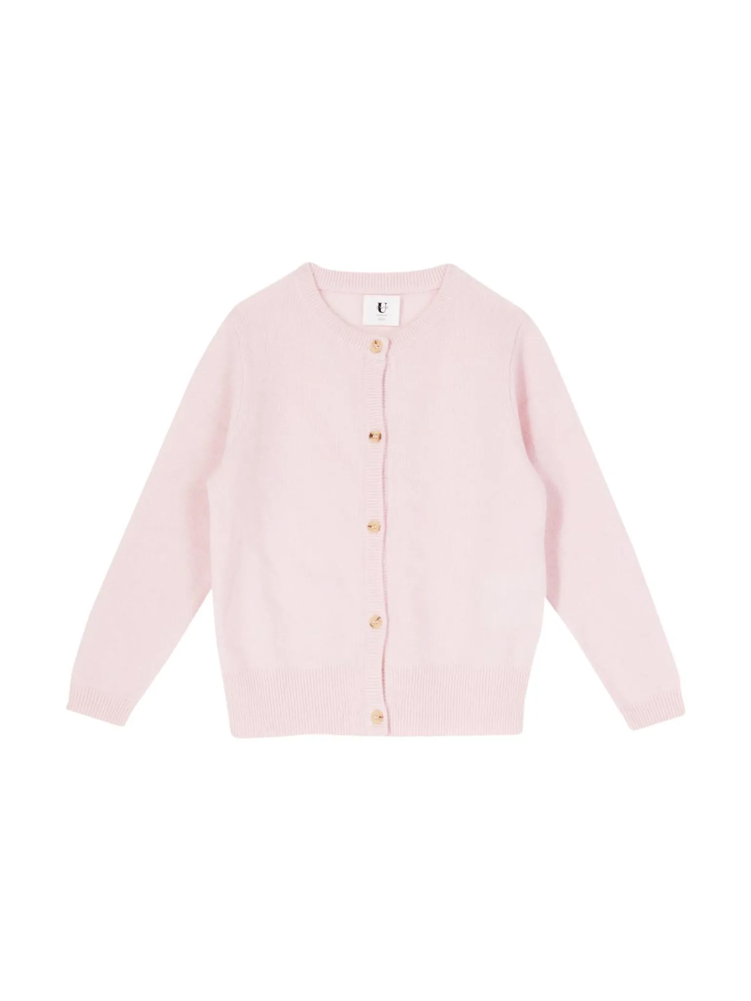 Cashmere-Strickjacke Rosé