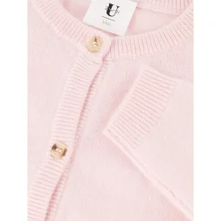 Cashmere-Strickjacke Rosé