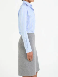 Cashmere-Woll-Rock 'Dover' Platin