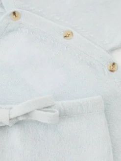 Cashmere-Zweiteiler Eisblau