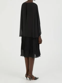 Chiffon-Kleid Schwarz