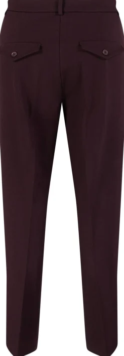 Chino Hose 'Karina' Aubergine