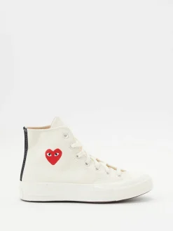 Chucks 'Small Red Heart' Crème