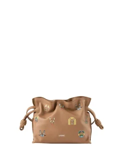 Clutch 'Flamenco Cats Mini' Mocha