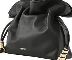 Clutch 'Flamenco Coil Medium' Schwarz