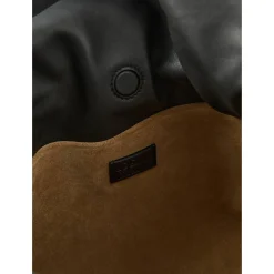 Clutch 'Flamenco Coil Medium' Schwarz