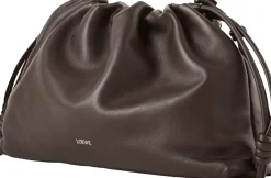Clutch 'Flamenco Large' mit Kette Dark Brownie