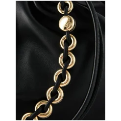 Clutch 'Flamenco Large' mit Kette Schwarz