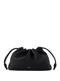 Clutch 'Flamenco Large' mit Kette Schwarz