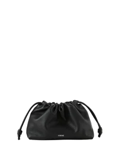 Clutch 'Flamenco Medium' mit Kette Schwarz