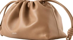 Clutch 'Flamenco Medium' mit Kette Mocha