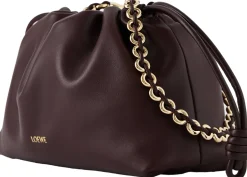 Clutch 'Flamenco Medium' mit Kette Dark Burgundy