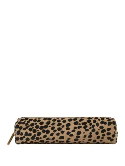 Clutch 'Kye' mit Hyänenmuster Schwarz/Beige