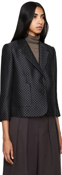 Cropped Blazer 'Bamis' Marineblau