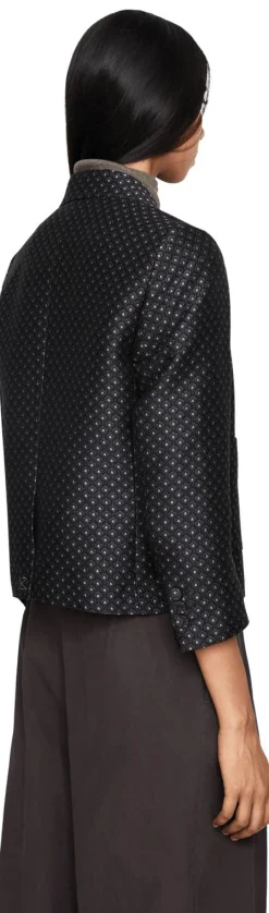 Cropped Blazer 'Bamis' Marineblau
