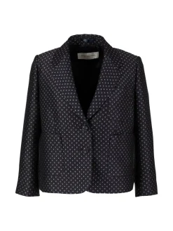 Cropped Blazer 'Bamis' Marineblau