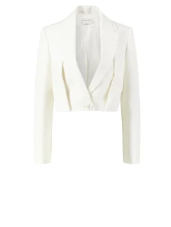 Cropped Blazer Crème