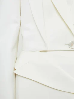 Cropped Blazer Crème