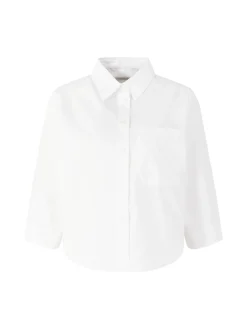 Cropped Bluse 'Elly' Weiß