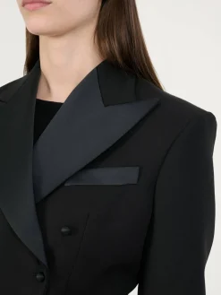 Cropped Boxy-Blazer Schwarz