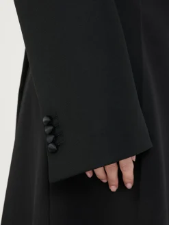 Cropped Boxy-Blazer Schwarz