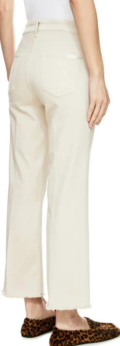 Cropped Flared-Leg-Jeans 'Francesca' Beige 