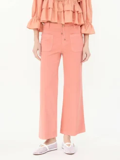 Cropped Hose Coral