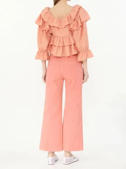 Cropped Hose Coral