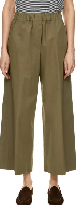 Cropped Hose 'Tamara' Khaki