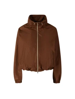 Cropped Jacke Braun