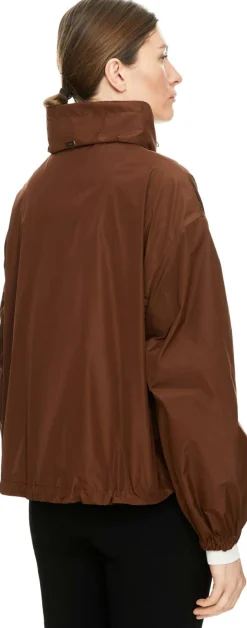 Cropped Jacke Braun