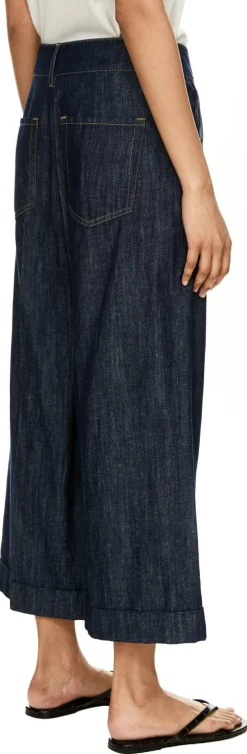 Cropped Jeans 'Efedra' Dunkelblau