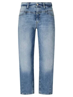 Cropped Jeans 'Elin' Mittelblau