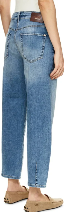 Cropped Jeans 'Elin' Mittelblau
