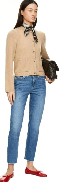 Cropped-Jeans 'Piper' Blau