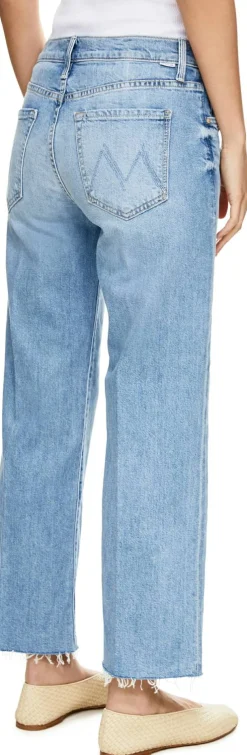 Cropped-Jeans 'Rambler Zip' Hellblau