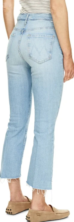 Cropped-Jeans 'The Insider Step Fray' Hellblau