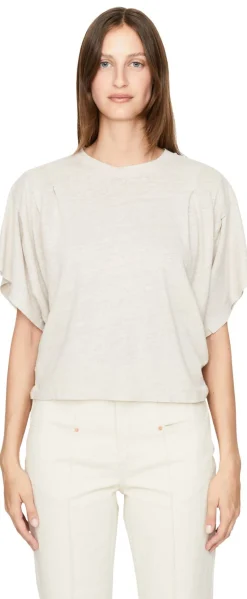 Cropped Shirt 'Kyanza' Crème